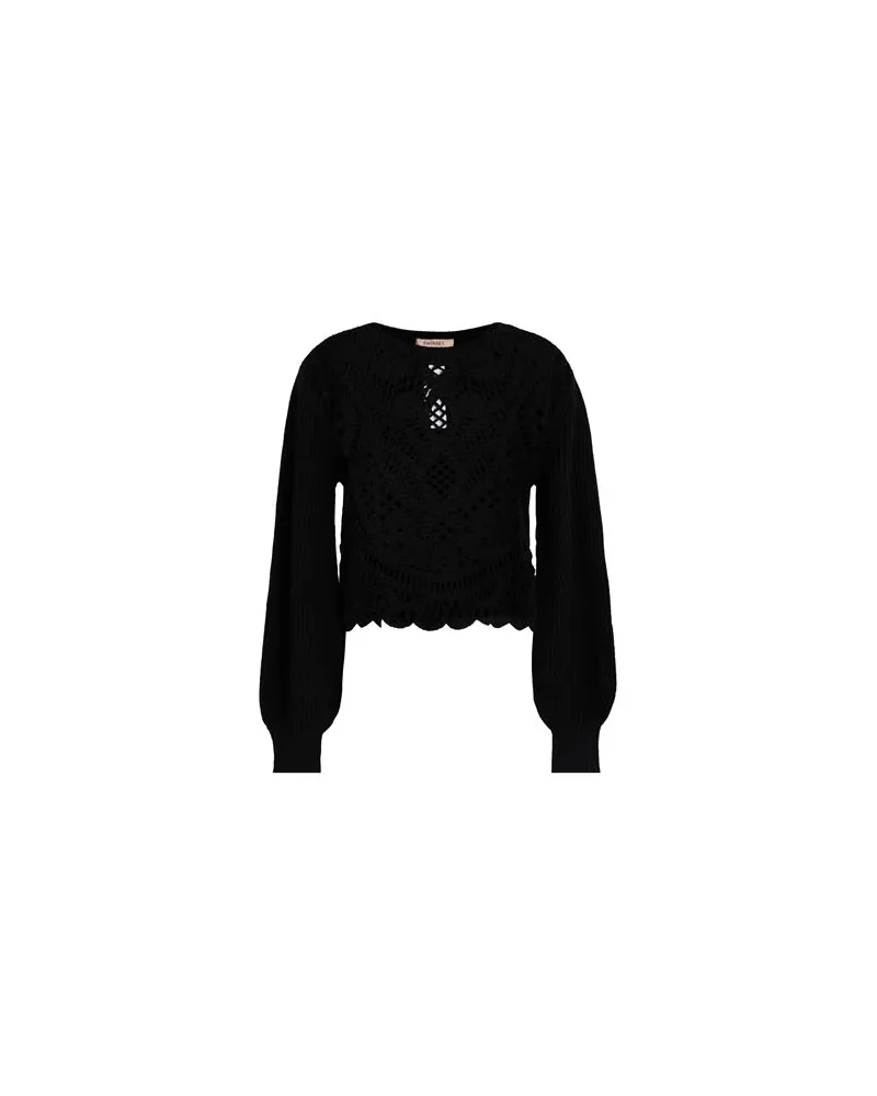 Twin-Set STRICKWAREN - Pulloverauf YOOX.COM Schwarz