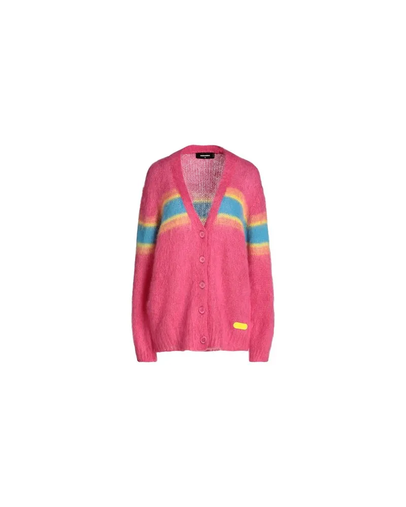 Dsquared2 STRICKWAREN - Strickjackenauf YOOX.COM Fuchsia