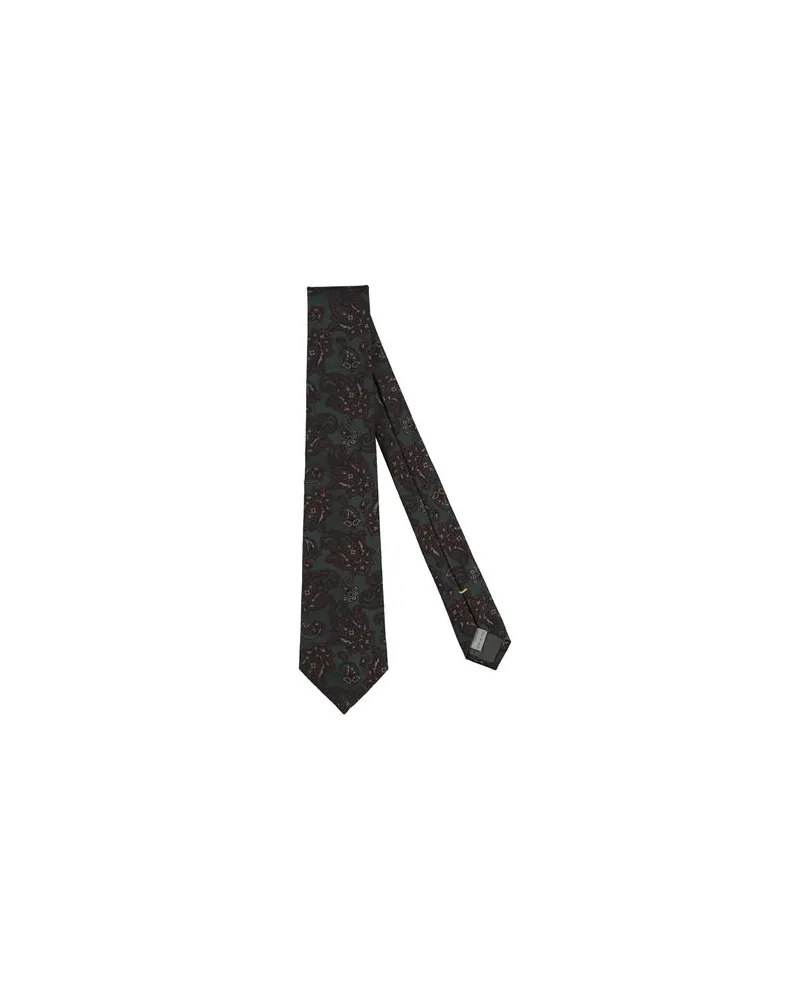 Canali ACCESSOIRES - Krawatten & Fliegenauf YOOX.COM Dunkelgrün