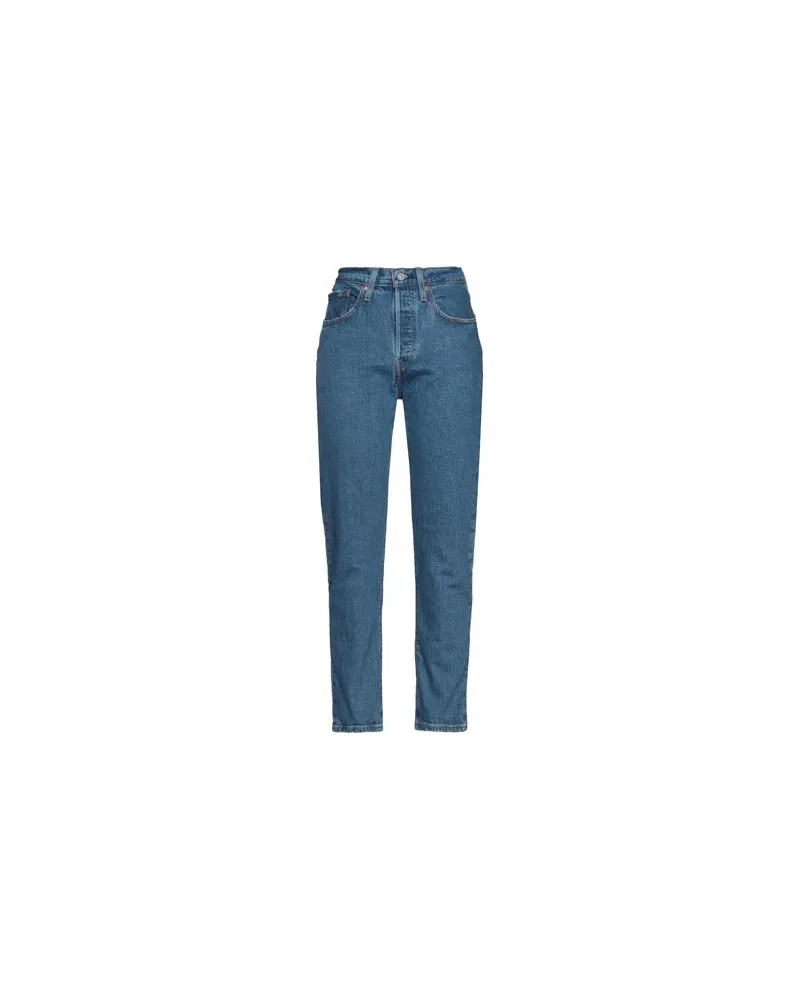 Levi's 501 CROP  - HOSEN & RÖCKE - Jeanshosenauf YOOX.COM Blau