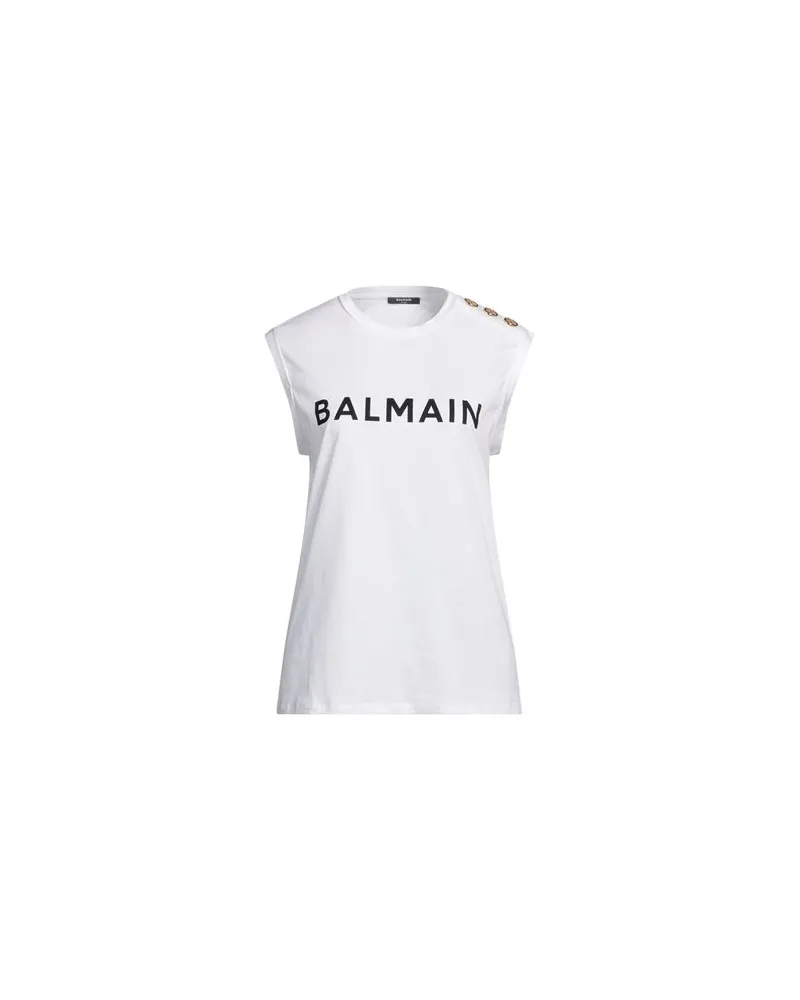 Balmain TOPS - T-shirtsauf YOOX.COM Weiß
