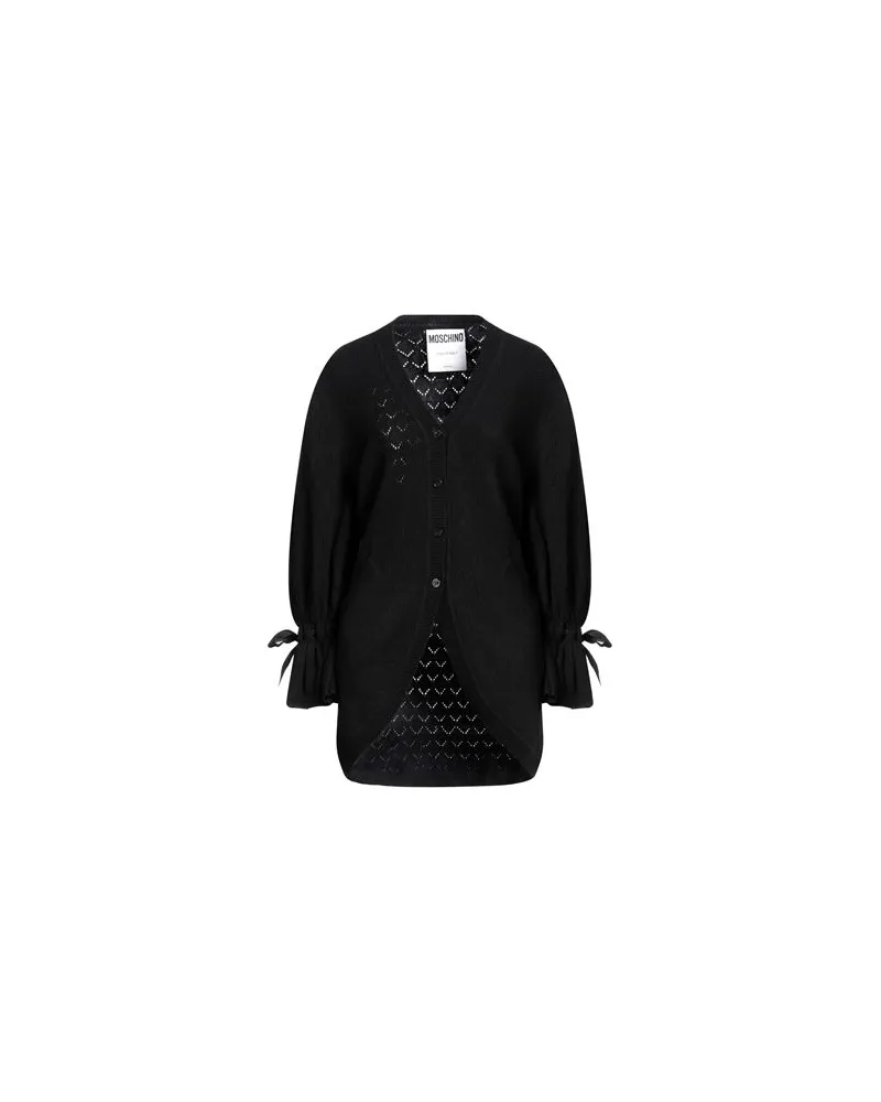 Moschino STRICKWAREN - Strickjackenauf YOOX.COM Schwarz
