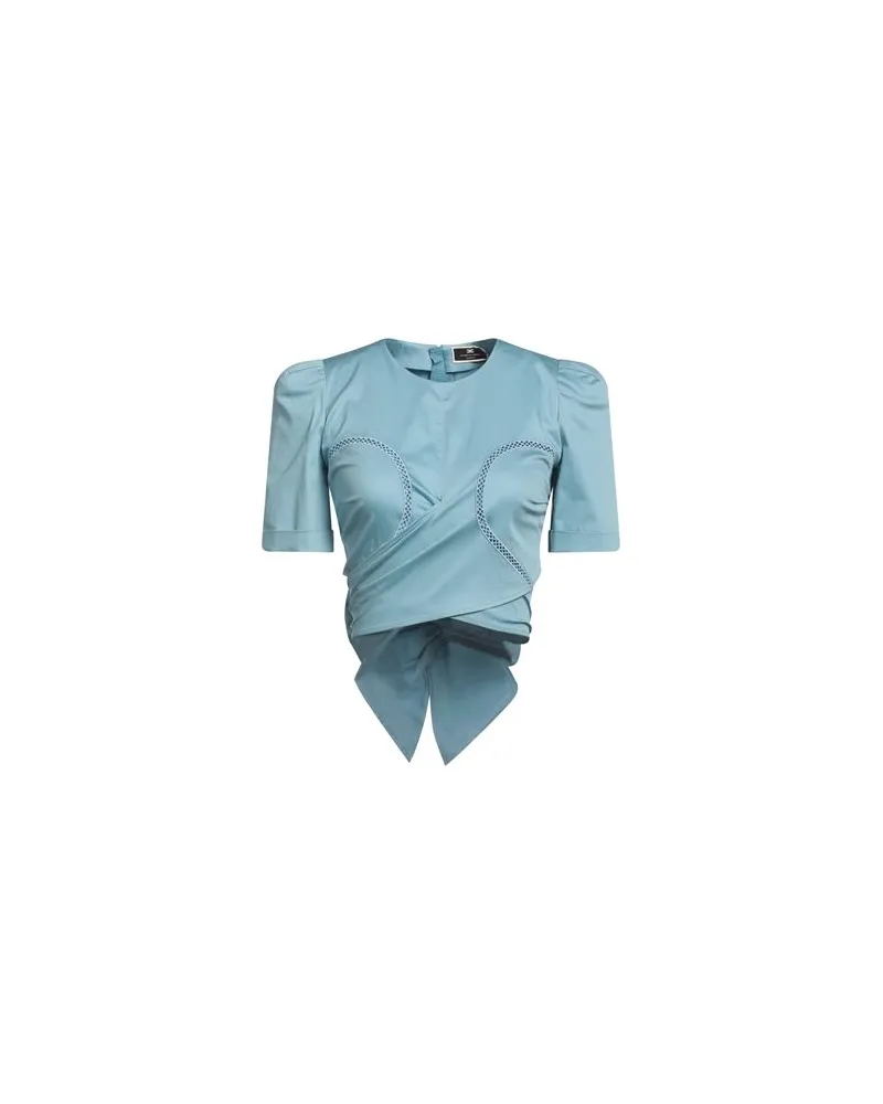 Elisabetta Franchi TOPS - Topsauf YOOX.COM Blaugrau