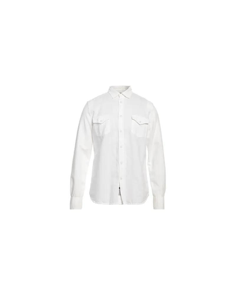 Hand Picked TOPS - Hemdenauf YOOX.COM Weiß