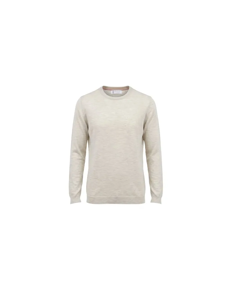 Brunello Cucinelli STRICKWAREN - Pulloverauf YOOX.COM Elfenbein