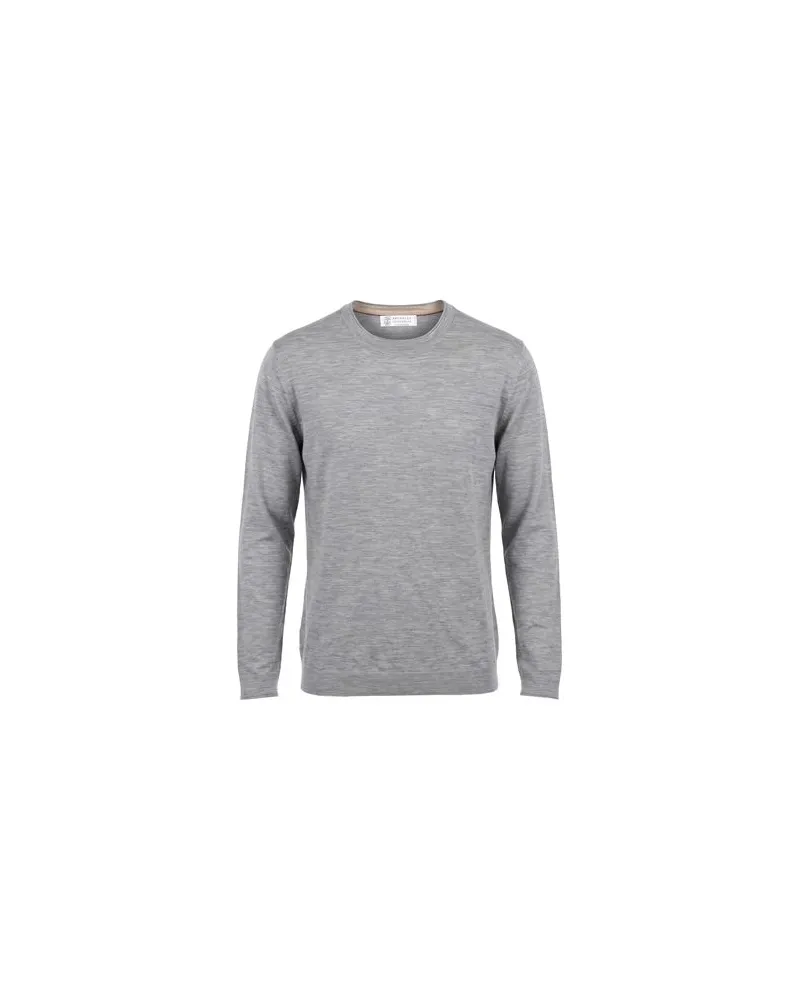 Brunello Cucinelli STRICKWAREN - Pulloverauf YOOX.COM Hellgrau