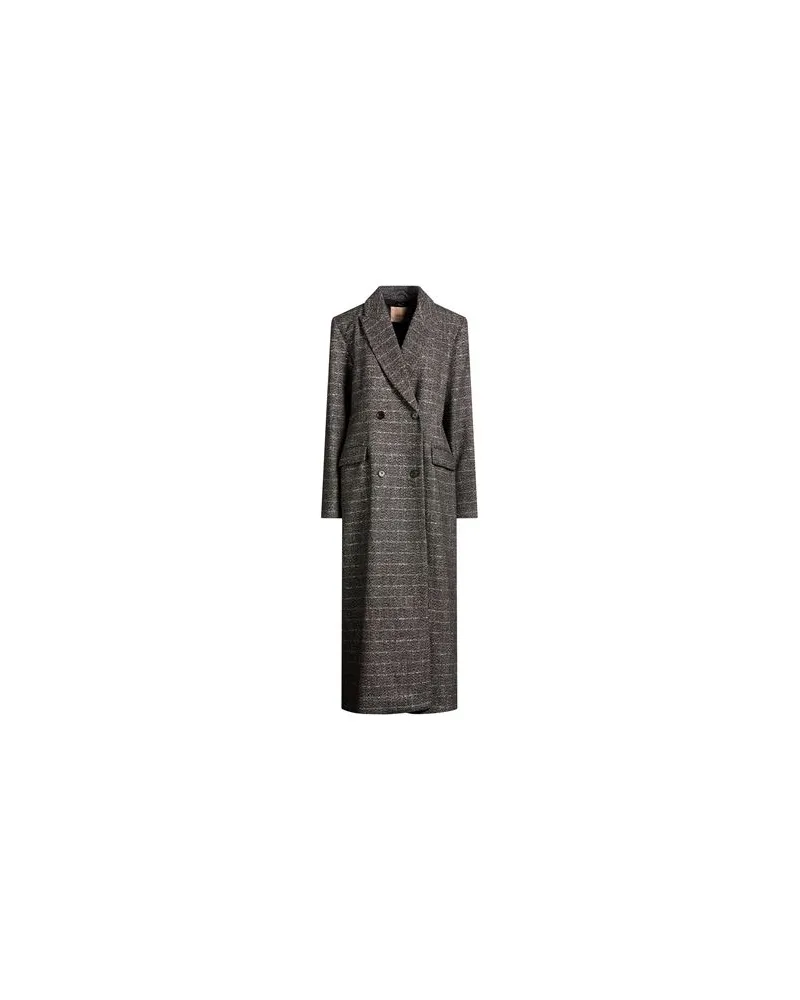 Twin-Set JACKEN & MÄNTEL - Mäntelauf YOOX.COM Braungrau