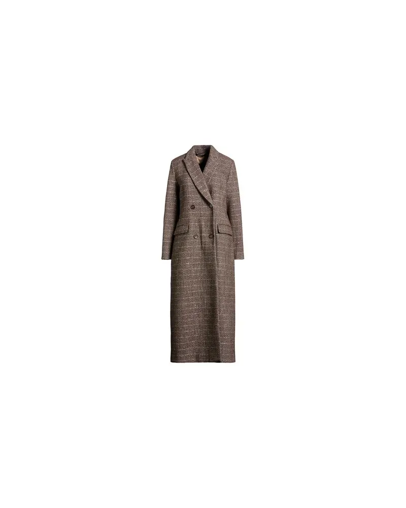 Twin-Set JACKEN & MÄNTEL - Mäntelauf YOOX.COM Schokobraun