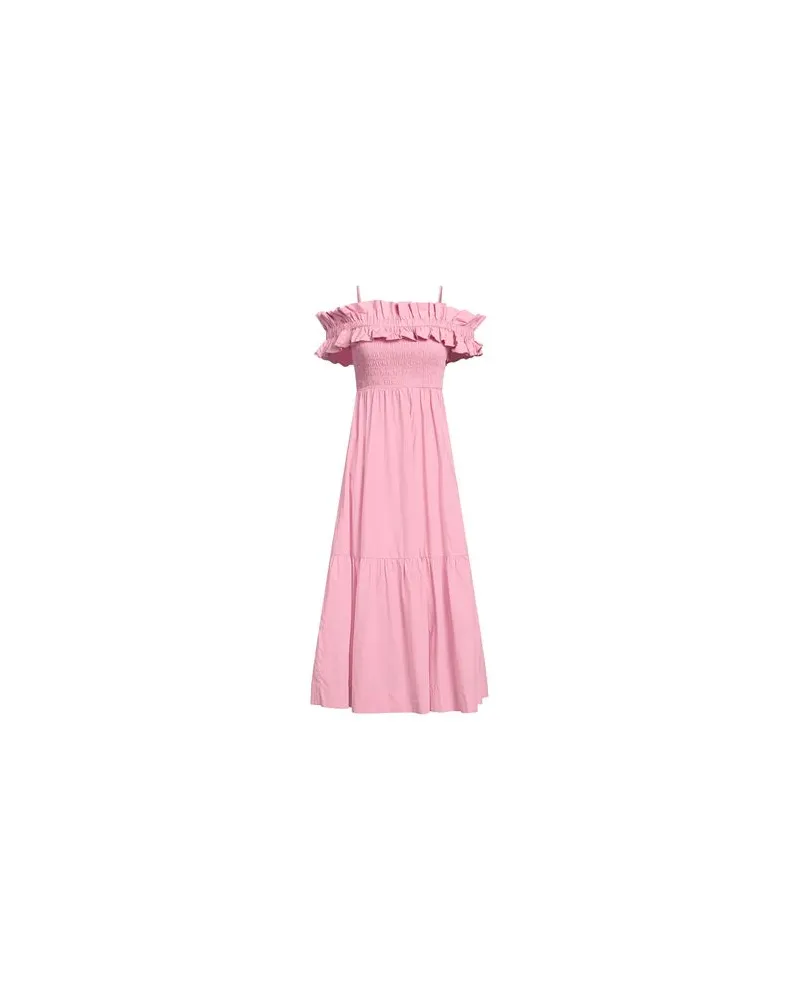 Ganni KLEIDER - Midi-Kleiderauf YOOX.COM Rosa