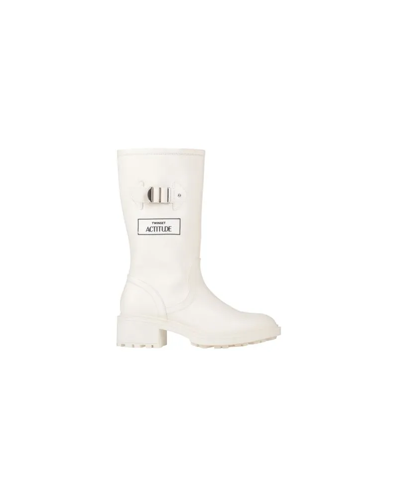 Actitude by Twinset SCHUHE - Stiefelauf YOOX.COM Cremeweiß