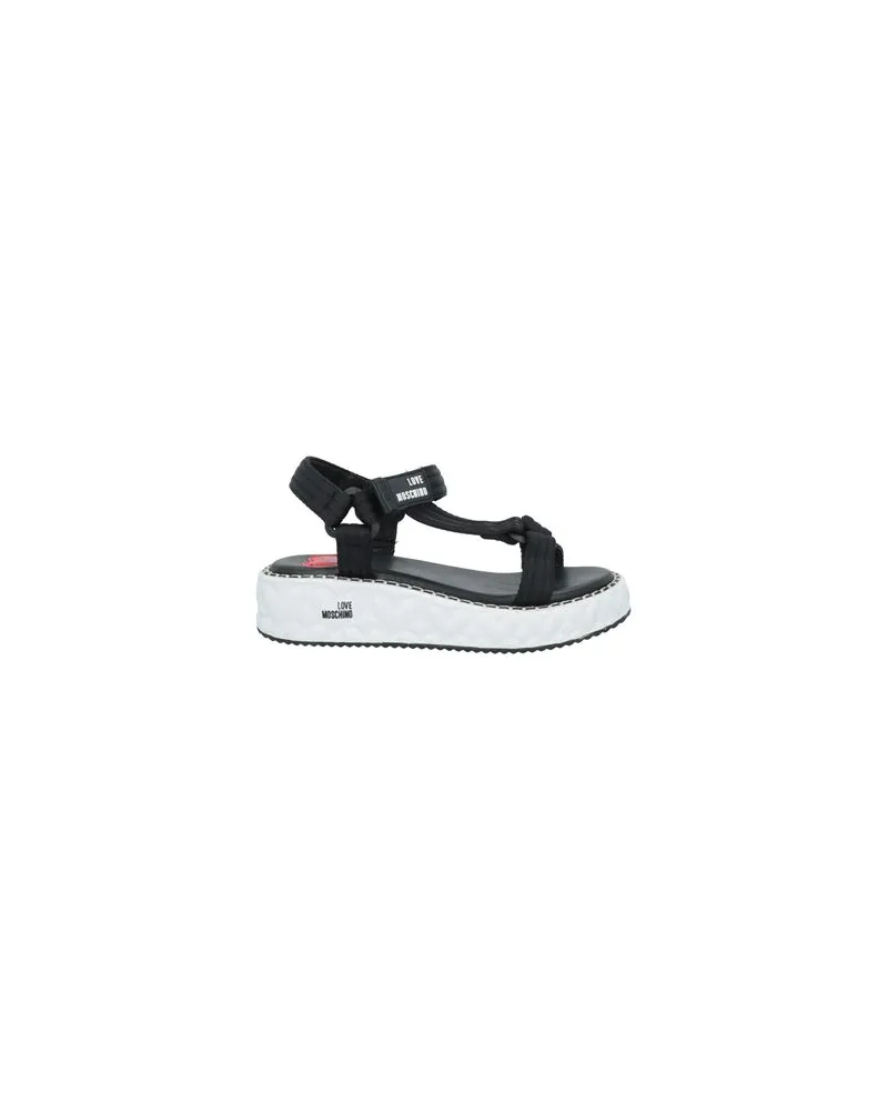 Moschino SCHUHE - Sandalenauf YOOX.COM Schwarz