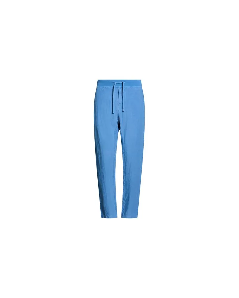 120% Lino HOSEN & RÖCKE - Hosenauf YOOX.COM Azurblau
