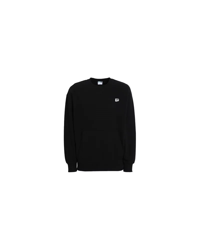 Puma Downtown Waffle Crew  - Downtown Waffle Crew - TOPS - Sweatshirtsauf YOOX.COM Schwarz