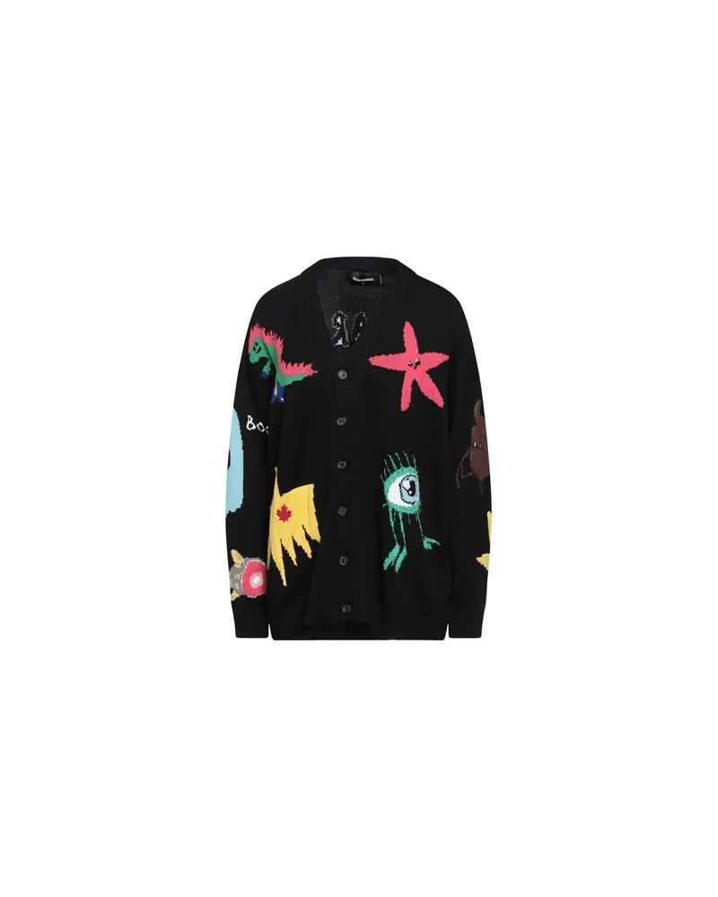 Dsquared2 STRICKWAREN - Strickjackenauf YOOX.COM Schwarz