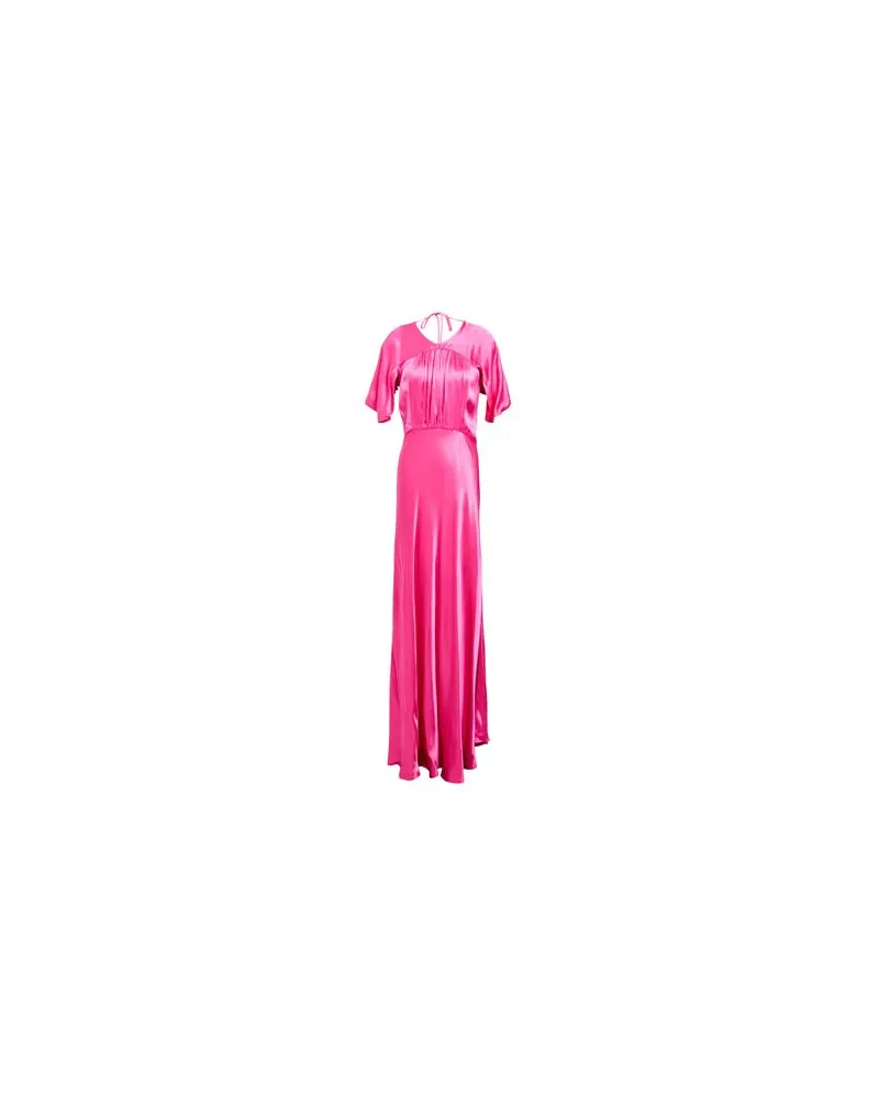 SOLOTRE KLEIDER - Maxi-Kleiderauf YOOX.COM Fuchsia