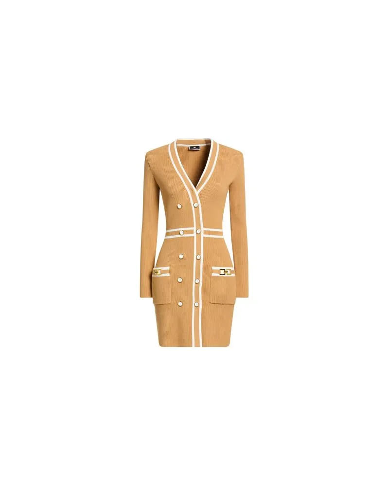 Elisabetta Franchi KLEIDER - Mini-Kleiderauf YOOX.COM Sand