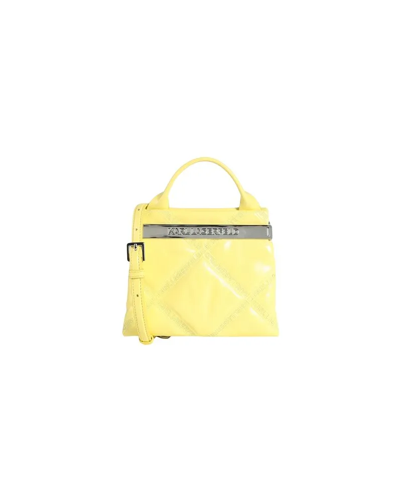 Karl Lagerfeld K/KROSS DEBOSSED SM TOP HANDLE  - TASCHEN - Handtaschenauf YOOX.COM Gelb