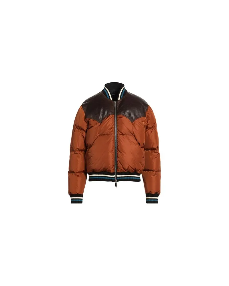 Dsquared2 JACKEN & MÄNTEL - Pufferjacken & Daunenjackenauf YOOX.COM Rostrot