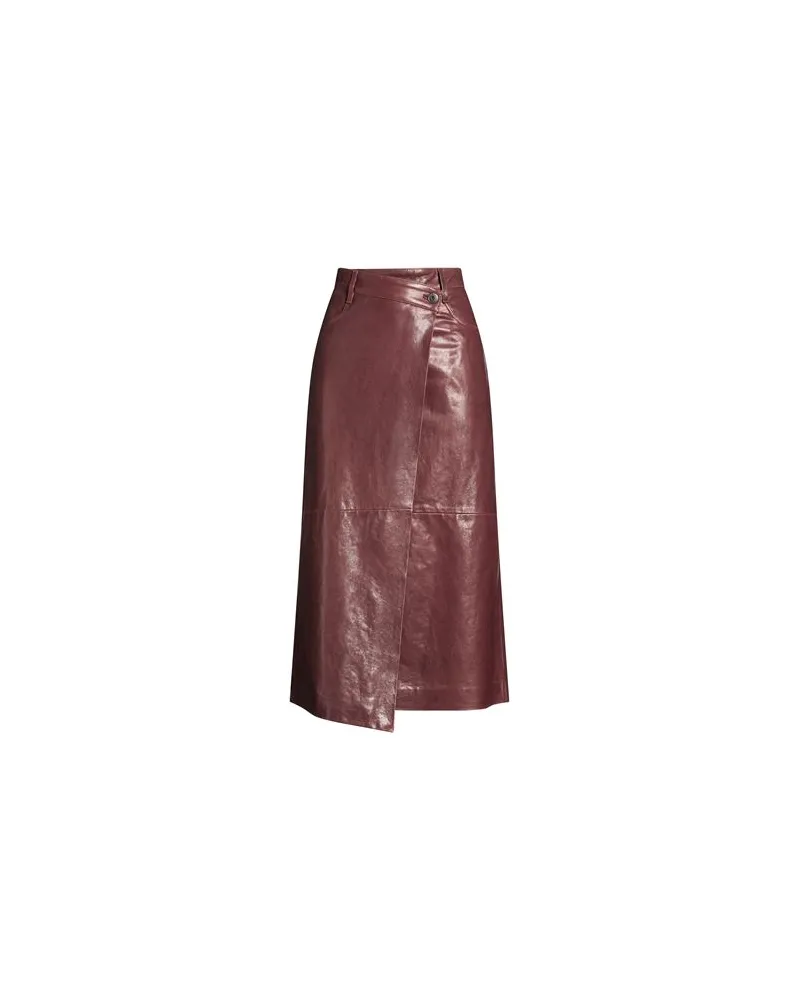 Brunello Cucinelli HOSEN & RÖCKE - Midi-Röckeauf YOOX.COM Bordeaux
