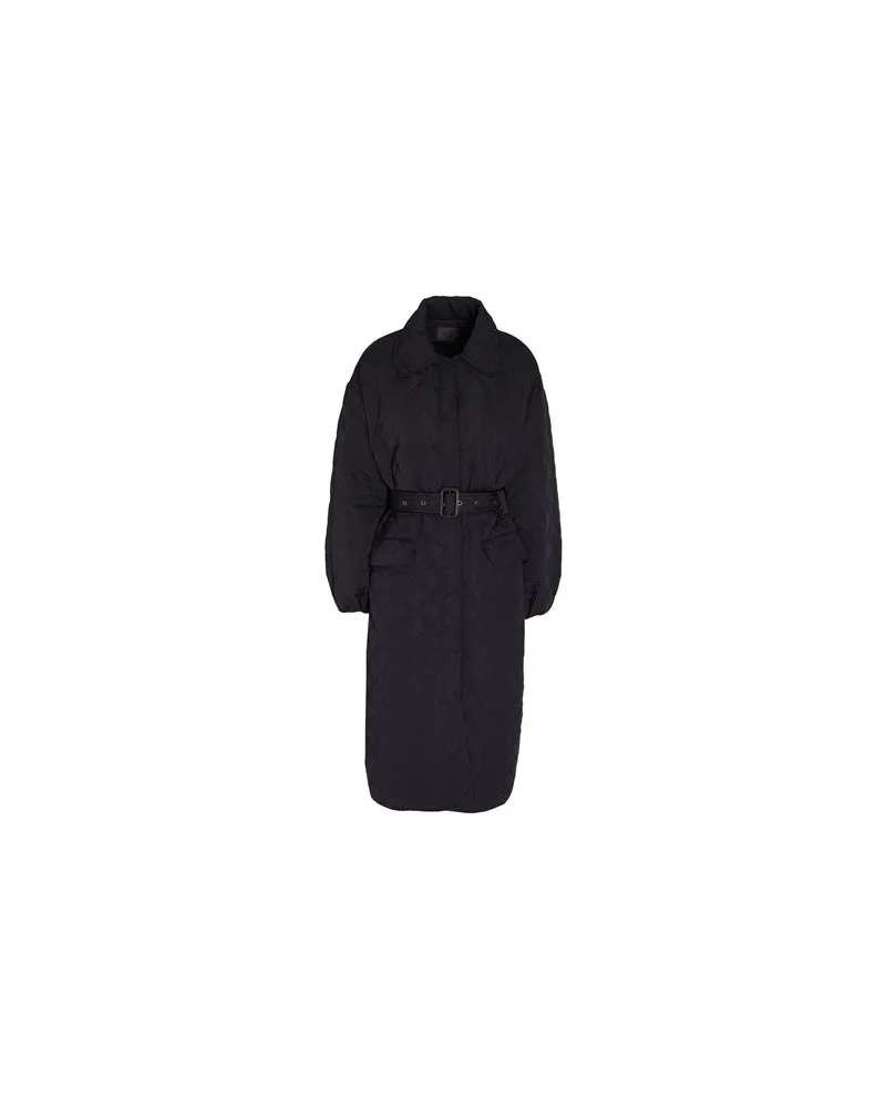 8 by Yoox RECYCLED POLY PUFF-SLEEVE QUILTED PUFFER MIDI COAT  - JACKEN & MÄNTEL - Mäntelauf YOOX.COM Schwarz