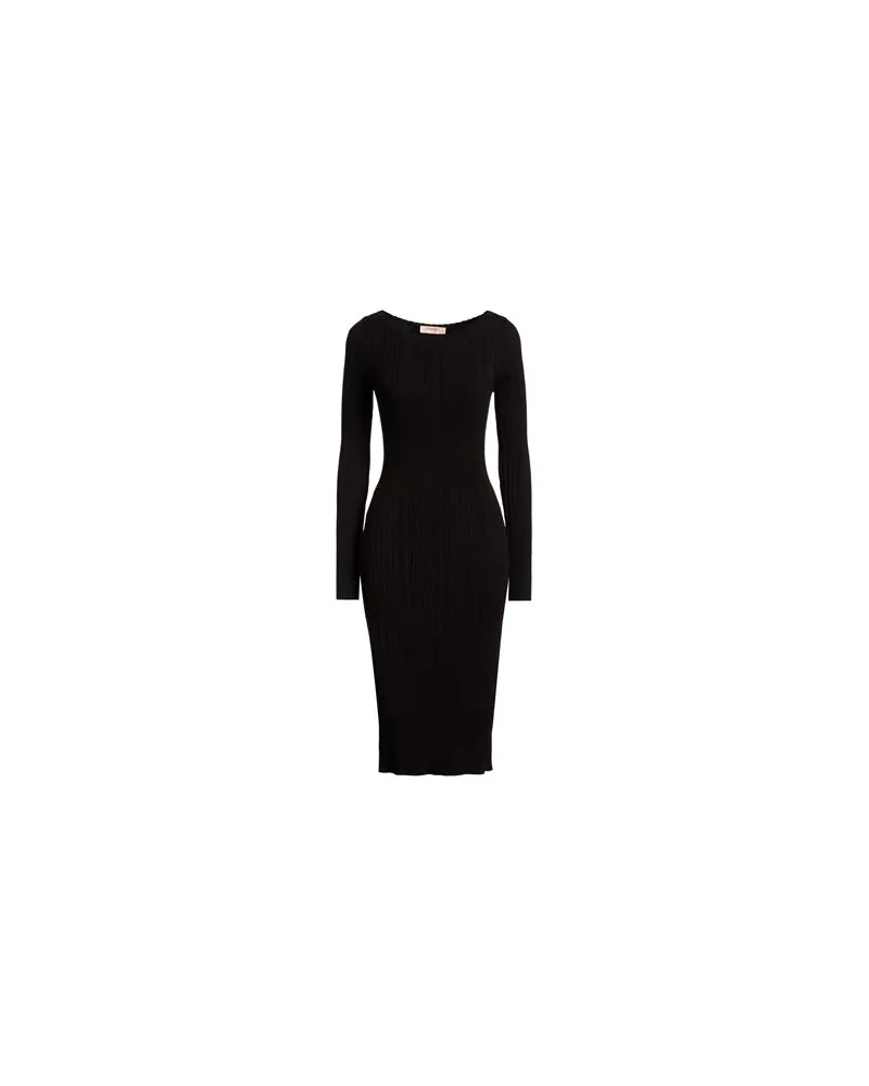 Twin-Set KLEIDER - Midi-Kleiderauf YOOX.COM Schwarz