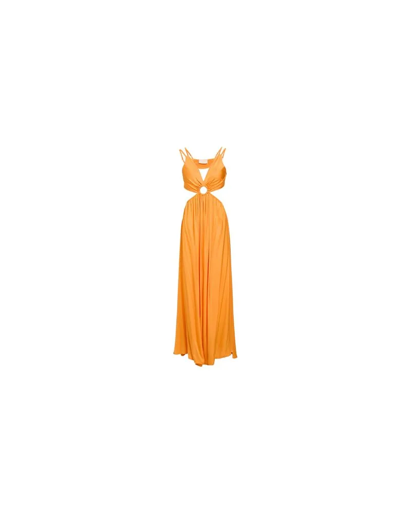 Kaos KLEIDER - Maxi-Kleiderauf YOOX.COM Orange