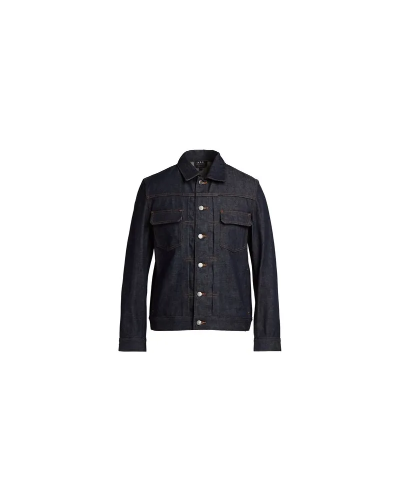 A.P.C. JACKEN & MÄNTEL - Jeansjacken/Mäntelauf YOOX.COM Blau
