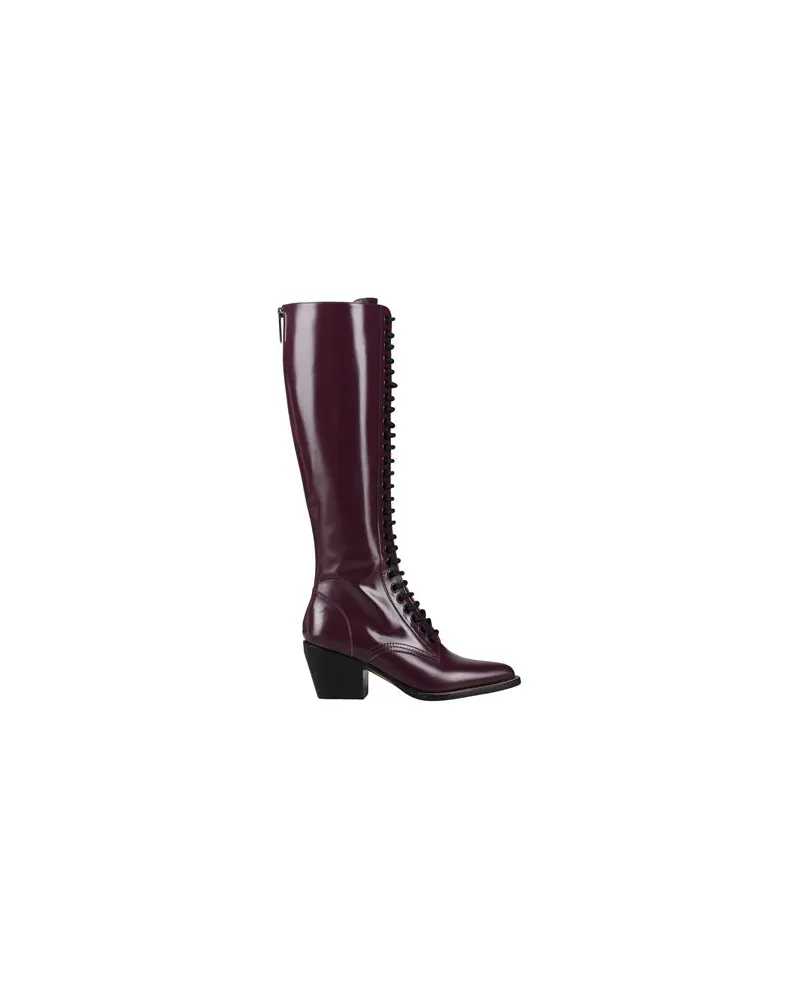 Chloé SCHUHE - Stiefelauf YOOX.COM Pflaume