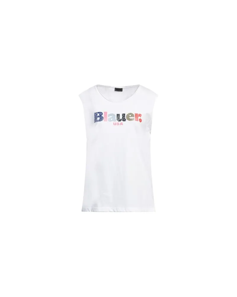 Blauer TOPS - T-shirtsauf YOOX.COM Weiß