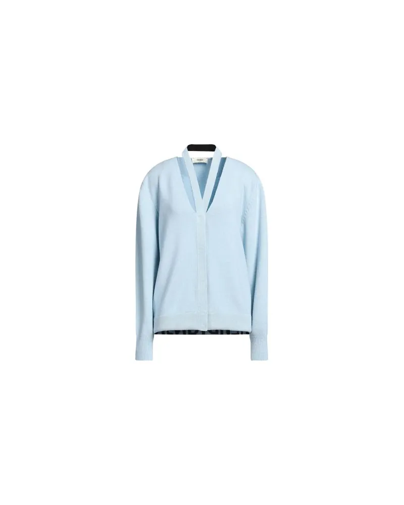 Fendi STRICKWAREN - Strickjackenauf YOOX.COM Himmelblau
