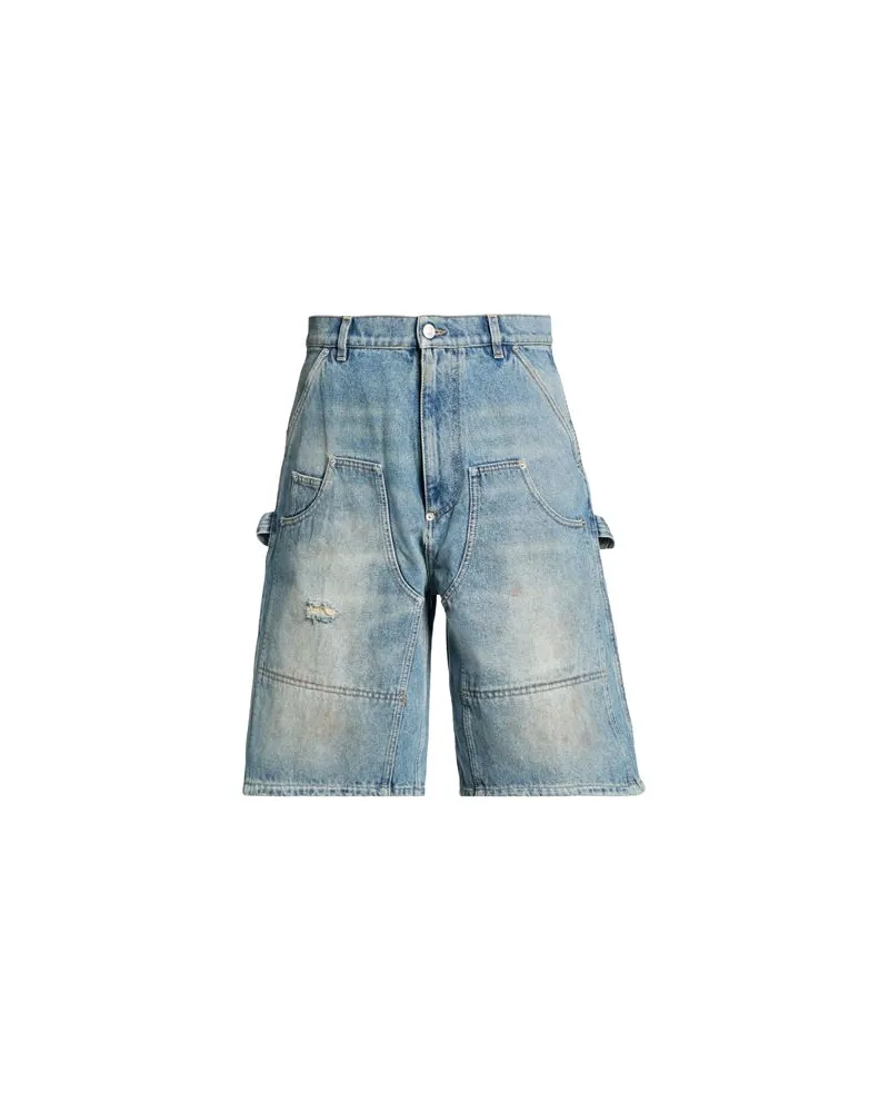 Moschino HOSEN & RÖCKE - Jeansshortsauf YOOX.COM Blau