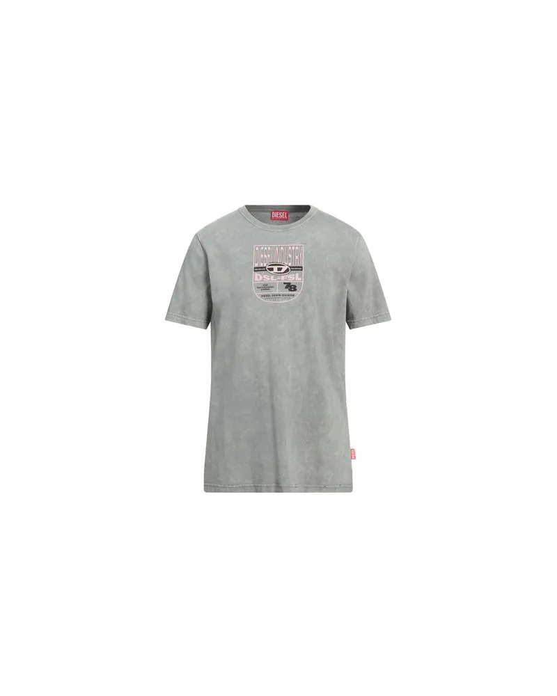 Diesel TOPS - T-shirtsauf YOOX.COM Salbeigrün