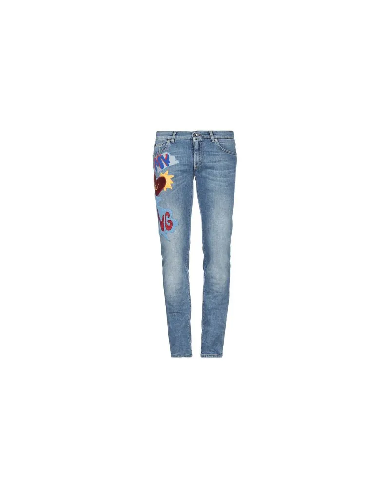 Dolce & Gabbana HOSEN & RÖCKE - Jeanshosenauf YOOX.COM Blau