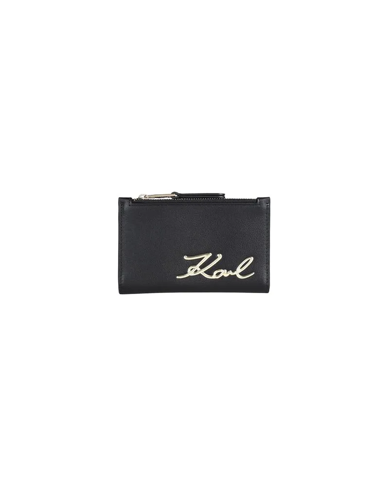 Karl Lagerfeld Kleinlederwaren - Brieftaschenauf YOOX.COM Schwarz