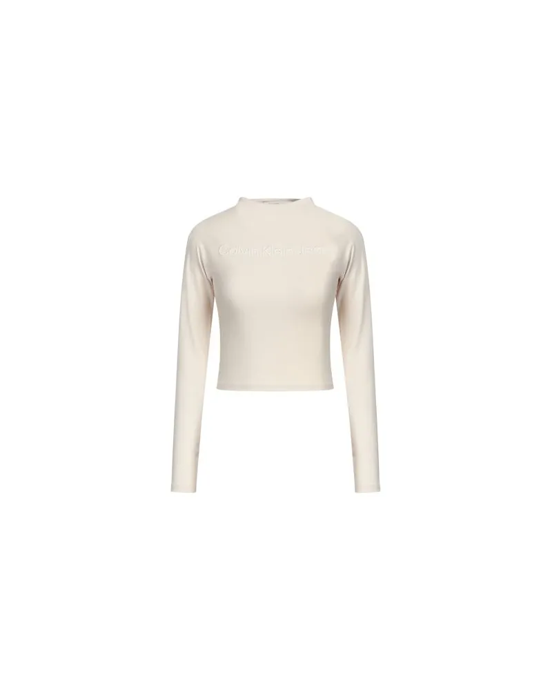 Calvin Klein TOPS - T-shirtsauf YOOX.COM Beige