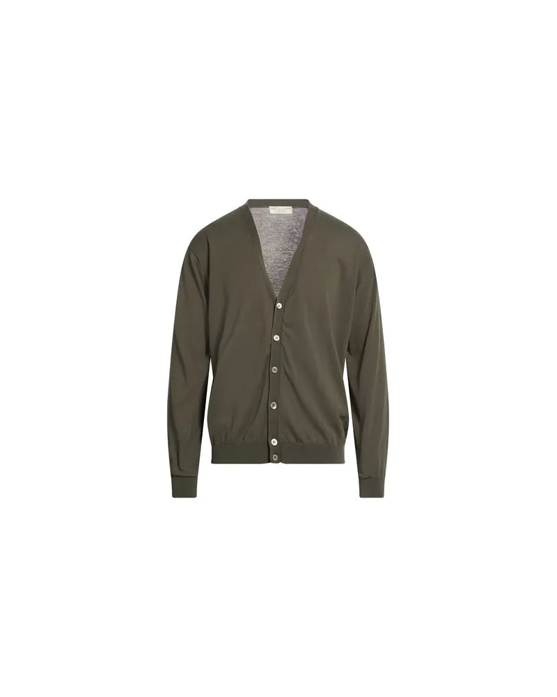 Filippo de Laurentiis STRICKWAREN - Strickjackenauf YOOX.COM Militärgrün