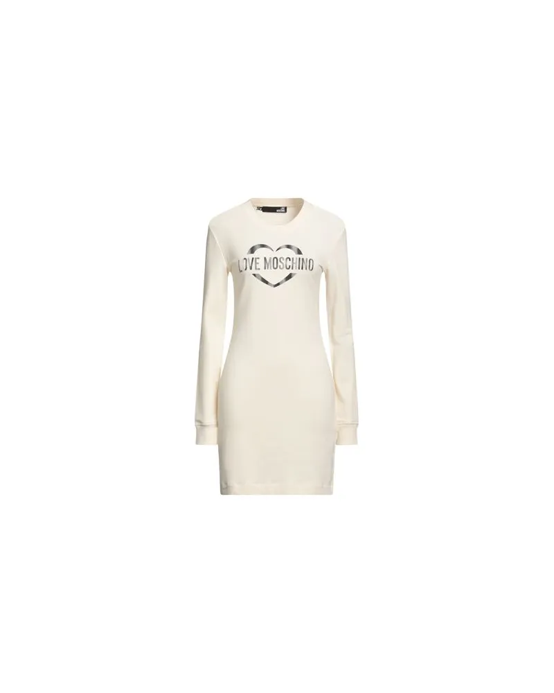 Moschino KLEIDER - Mini-Kleiderauf YOOX.COM Cremeweiß