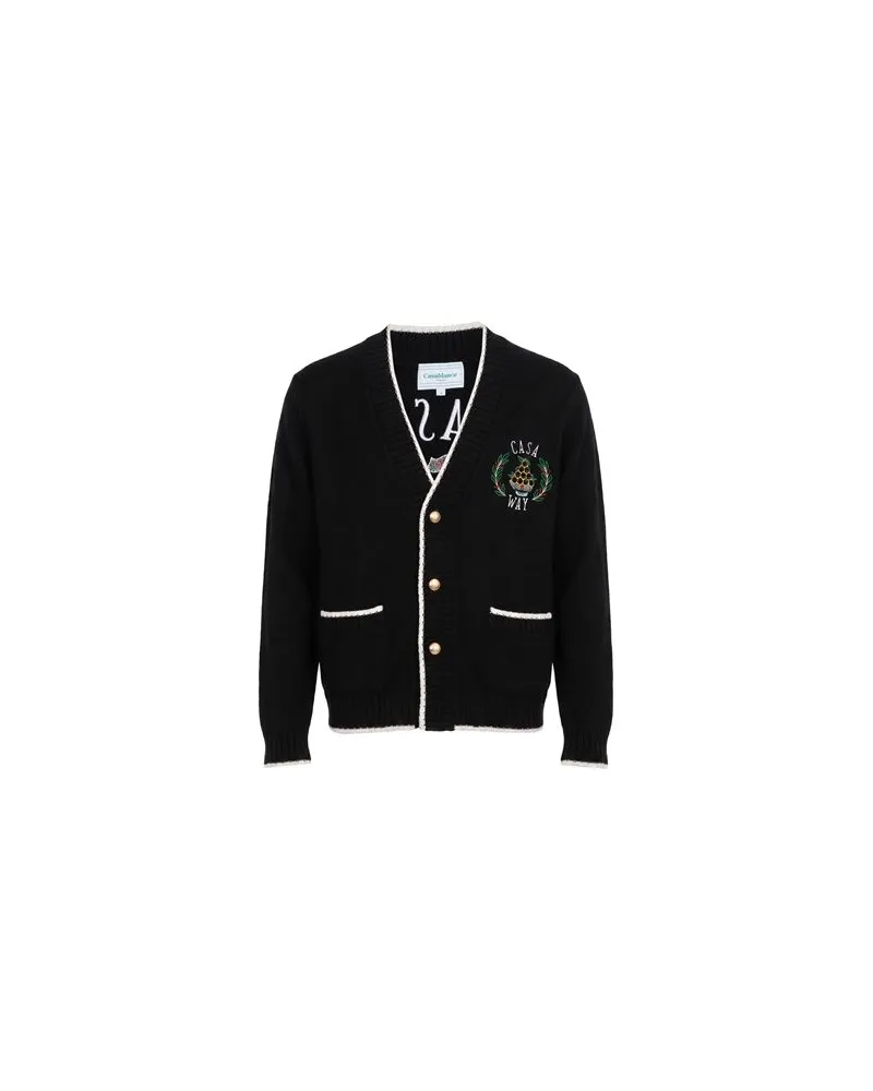 Casablanca Paris STRICKWAREN - Strickjackenauf YOOX.COM Schwarz