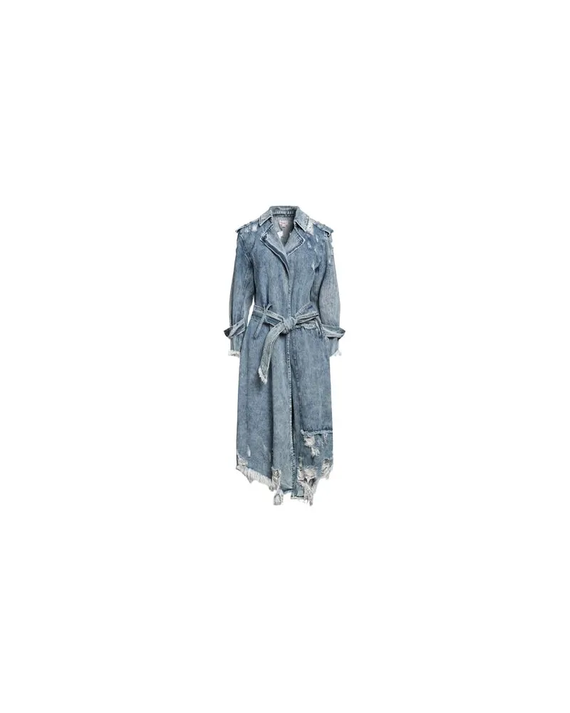 Rosamund Moiselle JACKEN & MÄNTEL - Jeansjacken/Mäntelauf YOOX.COM Blau