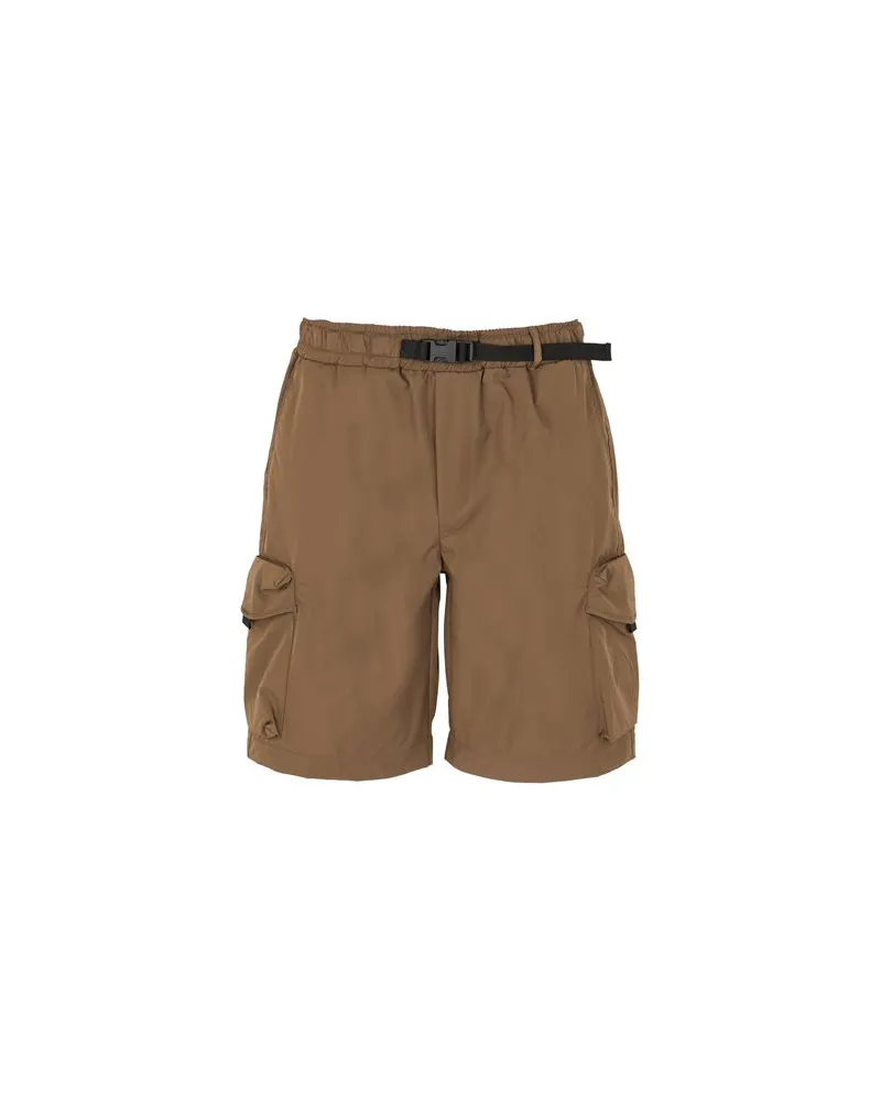 8 by Yoox NYLON BLEND BUCKLE-WAISTBAND CARGO SHORT - HOSEN & RÖCKE - Shorts & Bermudashortsauf YOOX.COM Braun
