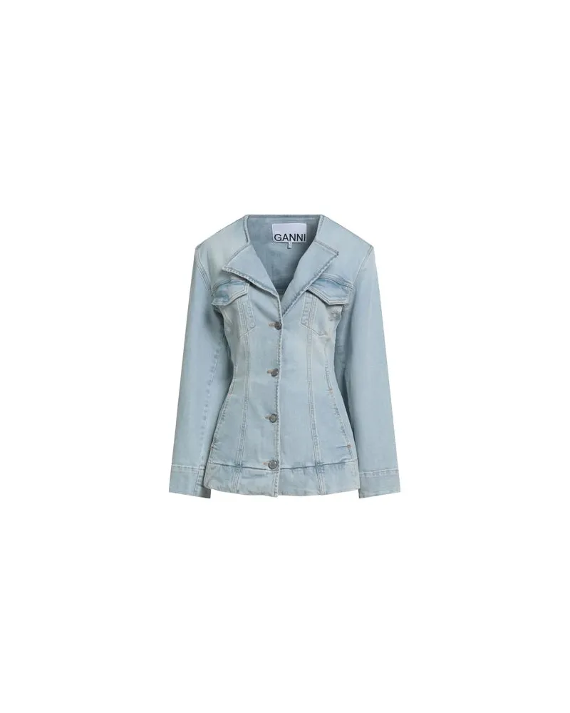 Ganni JACKEN & MÄNTEL - Jeansjacken/Mäntelauf YOOX.COM Blau