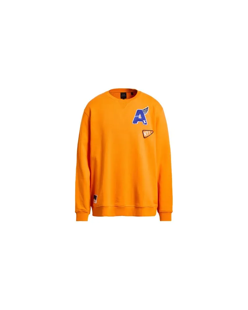Armani Exchange TOPS - Sweatshirtsauf YOOX.COM Orange