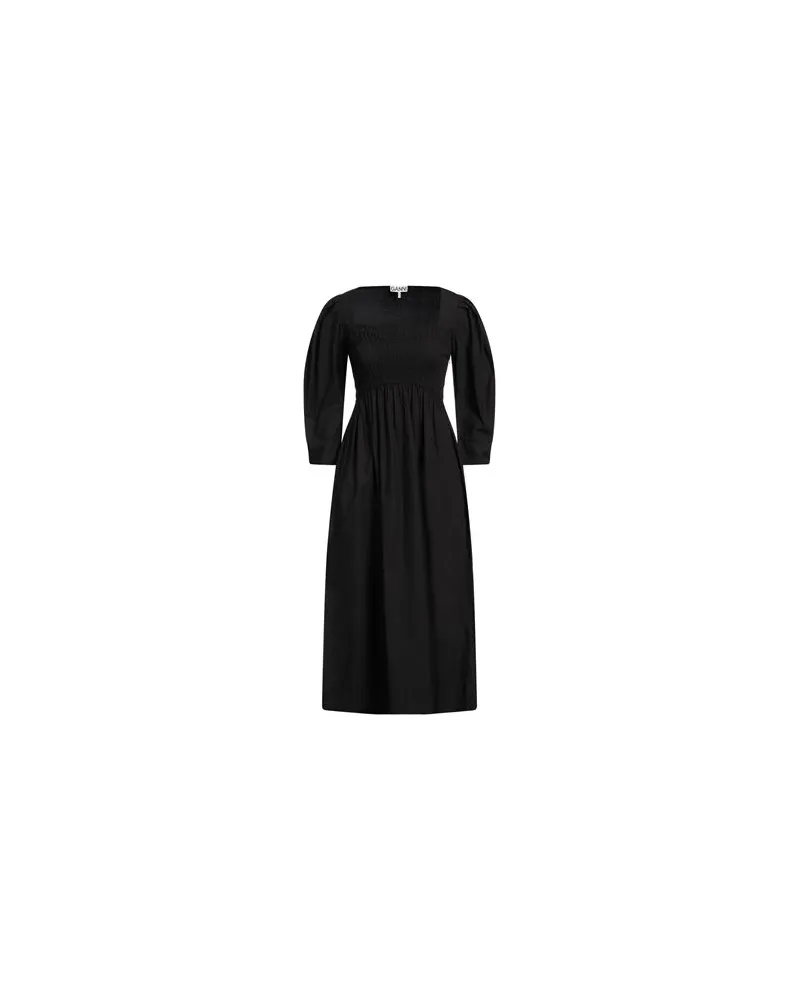 Ganni KLEIDER - Midi-Kleiderauf YOOX.COM Schwarz