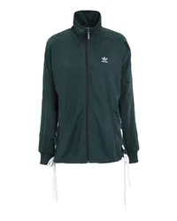 adidas LACED TRACKTOP Sweatshirt Dunkelgrün