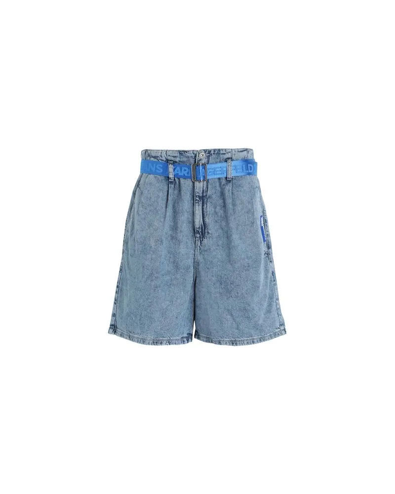 Karl Lagerfeld HOSEN & RÖCKE - Jeansshortsauf YOOX.COM Blau
