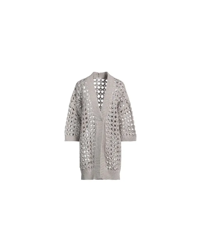 Brunello Cucinelli STRICKWAREN - Strickjackenauf YOOX.COM Hellgrau
