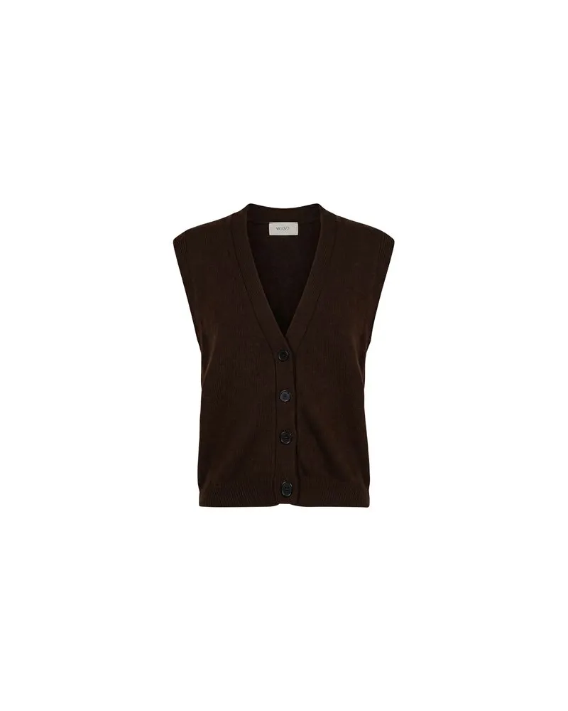 VICOLO STRICKWAREN - Strickjackenauf YOOX.COM Schokobraun