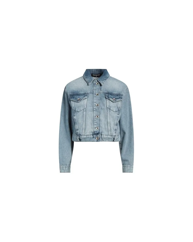 Patrizia Pepe JACKEN & MÄNTEL - Jeansjacken/Mäntelauf YOOX.COM Blau