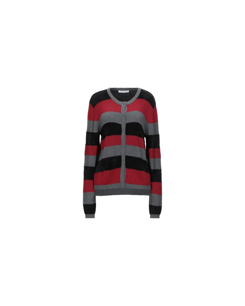 Caractère STRICKWAREN - Strickjackenauf YOOX.COM Rot