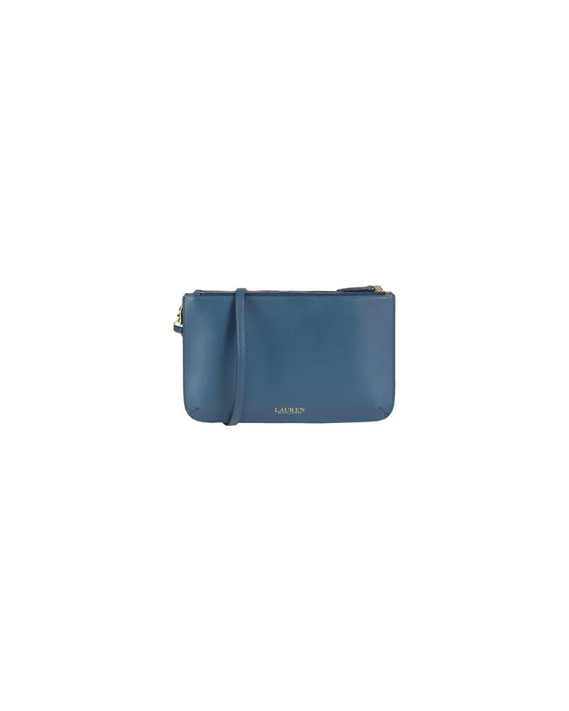 Ralph Lauren LEATHER MEDIUM LANDYN CROSSBODY BAG  - TASCHEN - Umhängetascheauf YOOX.COM Marineblau